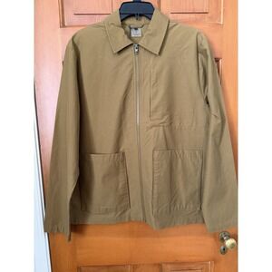 Men's VRST Chore Jacket Limitless Canvas Brown Spice UPF 50+ Size Medium NWT